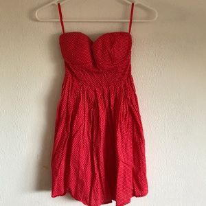 Red Polka-dotted AE Dress